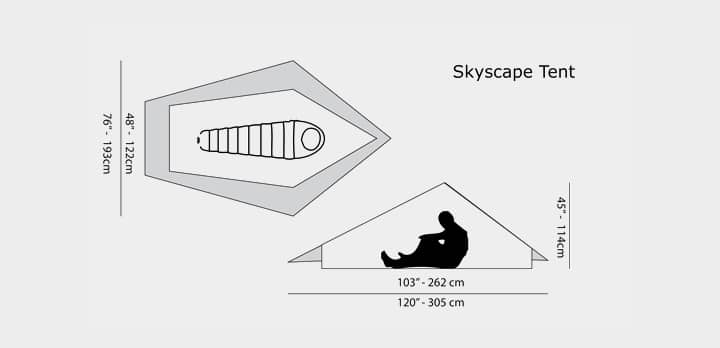 Skyscape Trekker ultralight solo tent
