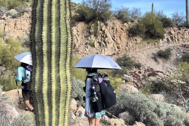 Hiking umbrella